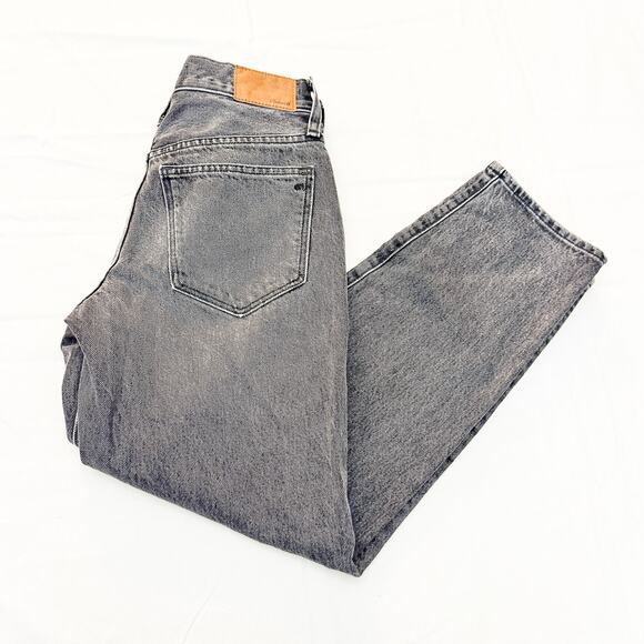 Madewell The Slouchy Boyjean Gray Wash Denim Jeans Zip Fly Size 23P - Picture 8 of 8